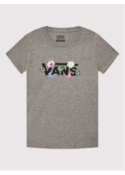 Vans T-Shirt Flower Picker VN0A5LEQ Szary Regular Fit ze sklepu MODIVO w kategorii Bluzki dziewczęce - zdjęcie 182763358