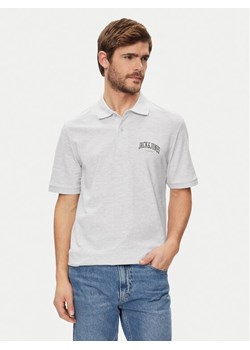 Jack&Jones Polo Josh 12247387 Biały Standard Fit ze sklepu MODIVO w kategorii T-shirty męskie - zdjęcie 182763397
