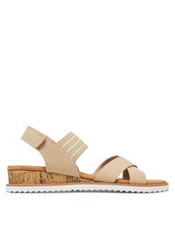 Skechers Sandały BOBS Desert Kiss-Shore Enough 114130/NAT Beżowy ze sklepu MODIVO w kategorii Sandały damskie - zdjęcie 182763629