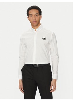 KARL LAGERFELD Koszula 605911 552671 Biały Slim Fit ze sklepu MODIVO w kategorii Koszule męskie - zdjęcie 182763808