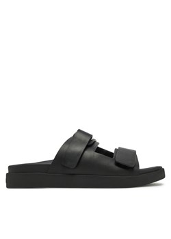 Calvin Klein Sandały Flat Adj Slide Eyelet HW0HW02489 Czarny ze sklepu MODIVO w kategorii Klapki damskie - zdjęcie 182763859