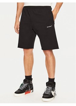 Off-White Szorty sportowe OMCI006S22FLE0151001 Czarny Regular Fit ze sklepu MODIVO w kategorii Spodenki męskie - zdjęcie 182763917