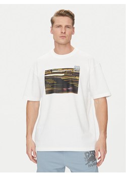HUGO T-Shirt Daveley_RB 50545125 Biały Regular Fit ze sklepu MODIVO w kategorii T-shirty męskie - zdjęcie 182763946