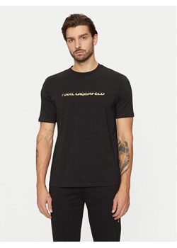 KARL LAGERFELD T-Shirt 755462 551235 Czarny Regular Fit ze sklepu MODIVO w kategorii T-shirty męskie - zdjęcie 182764279