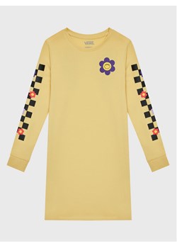 Vans Sukienka codzienna Radically Happy VN0A7RUD Żółty Regular Fit ze sklepu MODIVO w kategorii Sukienki dziewczęce - zdjęcie 182764517