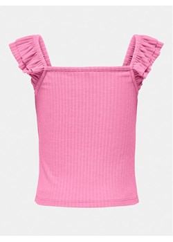 Kids ONLY Top Nella 15317829 Różowy Slim Fit ze sklepu MODIVO w kategorii Bluzki dziewczęce - zdjęcie 182764535