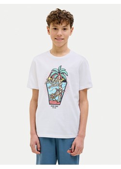 Jack&Jones Junior T-Shirt Elijah 12269825 Biały Regular Fit ze sklepu MODIVO w kategorii T-shirty chłopięce - zdjęcie 182764785