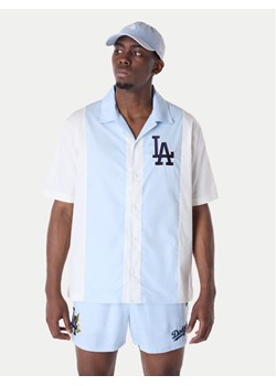 New Era Koszula LA Dodgers Stripe Revere 60596335 Biały Regular Fit ze sklepu MODIVO w kategorii Koszule męskie - zdjęcie 182765085