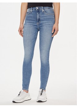 Calvin Klein Jeans Jeansy J20J222775 Niebieski Super Skinny Fit ze sklepu MODIVO w kategorii Jeansy damskie - zdjęcie 182765278