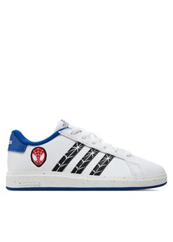 adidas Sneakersy Marvel's Spider-Man Grand Court Kids ID8025 Biały ze sklepu MODIVO w kategorii Buty sportowe dziecięce - zdjęcie 182765339