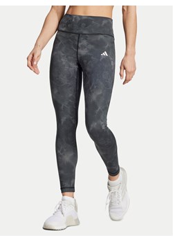 adidas Legginsy Train Essentials AOP Flower IN4295 Szary Slim Fit ze sklepu MODIVO w kategorii Spodnie damskie - zdjęcie 182765355