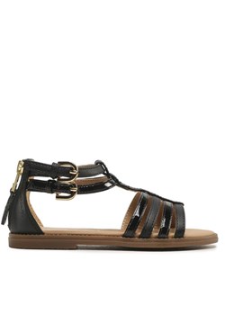 Geox Sandały J Sandal Karly Girl J7235D05402C9999 S Czarny ze sklepu MODIVO w kategorii Sandały dziecięce - zdjęcie 182765379