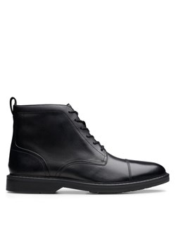 Clarks Kozaki Aldwin Cap 26179732 Czarny ze sklepu MODIVO w kategorii Buty zimowe męskie - zdjęcie 182765396