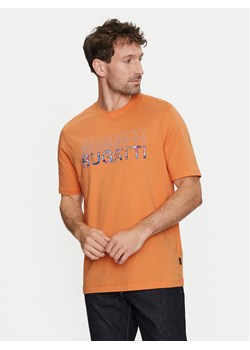 Bugatti T-Shirt 8350 55043A Pomarańczowy Regular Fit ze sklepu MODIVO w kategorii T-shirty męskie - zdjęcie 182765435
