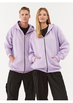 2005 Bluza Unisex Signature Zip Fioletowy Regular Fit ze sklepu MODIVO w kategorii Bluzy męskie - zdjęcie 182765679