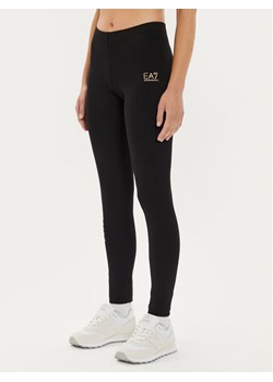 EA7 Emporio Armani Legginsy 8NTP63 TJ01Z 0210 Czarny Slim Fit ze sklepu MODIVO w kategorii Spodnie damskie - zdjęcie 182765726