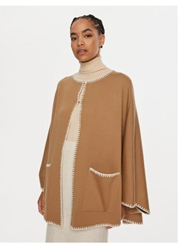 Luisa Spagnoli Ponczo Meglio 58467 Czarny Regular Fit ze sklepu MODIVO w kategorii Kurtki damskie - zdjęcie 182765768