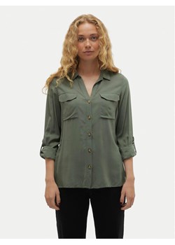 Vero Moda Koszula Bumpy 10275283 Zielony Regular Fit ze sklepu MODIVO w kategorii Koszule damskie - zdjęcie 182765785
