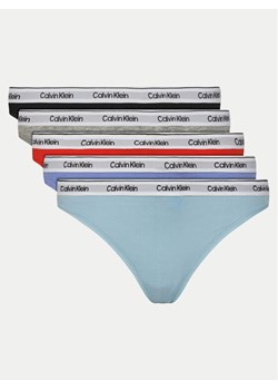 Calvin Klein Underwear Komplet 5 par stringów 000QD5221E Kolorowy - id: 0000304671265 - marki Calvin Klein Underwear - 182765826 Calvin Klein Underwear Komplet 5 par stringów 000QD5221E Kolorowy ze sklepu MODIVO w kategorii Majtki damskie - zdjęcie 182765826