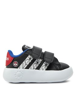 adidas Sneakersy Marvel's Spider-Man Grand Court JS0743 Czarny ze sklepu MODIVO w kategorii Buty sportowe dziecięce - zdjęcie 182765836