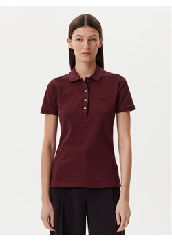 Lacoste Polo PF5462 Bordowy Slim Fit ze sklepu MODIVO w kategorii Bluzki damskie - zdjęcie 182765997