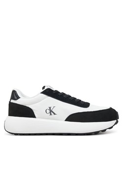 Calvin Klein Jeans Sneakersy Athleisure Runner Laceup Mix Wn YW0YW01774 Biały ze sklepu MODIVO w kategorii Buty sportowe damskie - zdjęcie 182766205