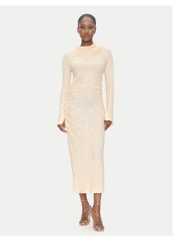 DAY BIRGER ÉT MIKKELSEN Sukienka koktajlowa Clover DAY65243522 Beżowy Slim Fit ze sklepu MODIVO w kategorii Sukienki - zdjęcie 182766275
