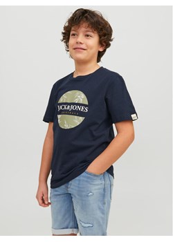 Jack&Jones Junior T-Shirt 12230796 Granatowy Standard Fit ze sklepu MODIVO w kategorii T-shirty chłopięce - zdjęcie 182766456