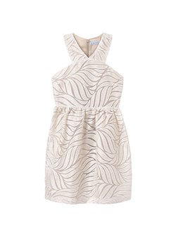 Mayoral Sukienka elegancka 6976 Beżowy Regular Fit ze sklepu MODIVO w kategorii Sukienki dziewczęce - zdjęcie 182766636