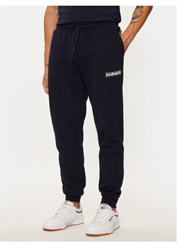 Napapijri Spodnie dresowe M-box Logo NP0A4I32 Granatowy Regular Fit ze sklepu MODIVO w kategorii Spodnie męskie - zdjęcie 182766725
