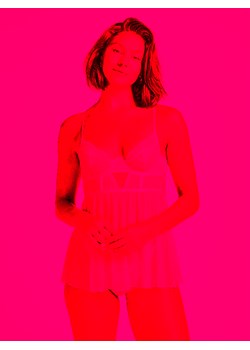 Hunkemöller Halka Babydoll Isabelle 205016 Fioletowy ze sklepu MODIVO w kategorii Koszule nocne - zdjęcie 182766859
