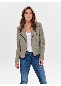 ONLY Kurtka z imitacji skóry Ava 15102997 Szary Regular Fit ze sklepu MODIVO w kategorii Kurtki damskie - zdjęcie 182766877