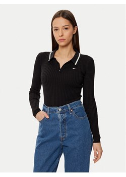 Tommy Jeans Sweter DW0DW19887 Czarny Slim Fit ze sklepu MODIVO w kategorii Swetry damskie - zdjęcie 182767248