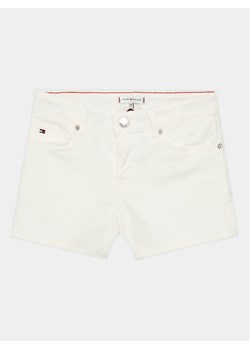 Tommy Hilfiger Szorty jeansowe Nora KG0KG07243 D Biały Skinny Fit ze sklepu MODIVO w kategorii Spodenki dziewczęce - zdjęcie 182767346