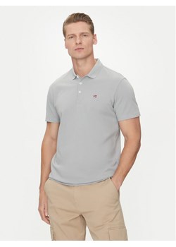 Napapijri Polo Ealis NP0A4H8B Szary Regular Fit ze sklepu MODIVO w kategorii T-shirty męskie - zdjęcie 182767349
