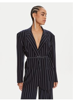 NORMA KAMALI Marynarka KK1244PL158642 Granatowy Oversize ze sklepu MODIVO w kategorii Marynarki damskie - zdjęcie 182767407