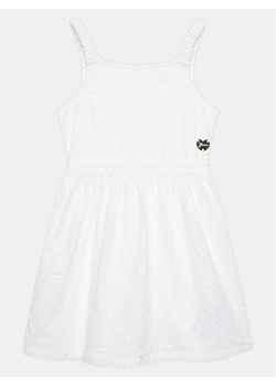 Guess Sukienka elegancka J4GK22 WG5N0 Biały Regular Fit ze sklepu MODIVO w kategorii Sukienki dziewczęce - zdjęcie 182767449
