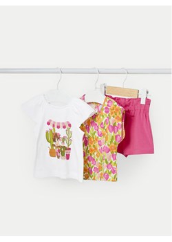 Mayoral Komplet 2 t-shirtów i spodenek 01229 Różowy Regular Fit ze sklepu MODIVO w kategorii Komplety niemowlęce - zdjęcie 182767477