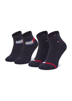 Tommy Hilfiger Zestaw 2 par wysokich skarpet dziecięcych 100002319 Granatowy ze sklepu MODIVO w kategorii Skarpetki dziecięce - zdjęcie 182767749