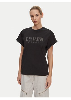 PINKO T-Shirt Torcetti 104605 A2D1 Czarny Regular Fit ze sklepu MODIVO w kategorii Bluzki damskie - zdjęcie 182767757
