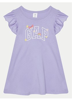 Gap Sukienka codzienna 744470-01 Fioletowy Regular Fit ze sklepu MODIVO w kategorii Sukienki dziewczęce - zdjęcie 182767836