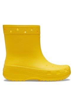 Kalosze Crocs Classic Rain Boot 208363 Żółty ze sklepu eobuwie.pl w kategorii Kalosze damskie - zdjęcie 183545639