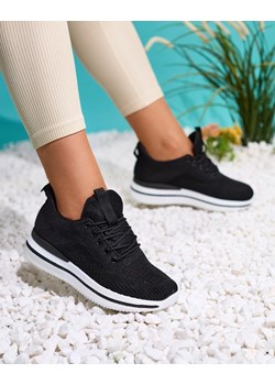 Royalfashion Czarne sportowe buty damskie Losoyta ze sklepu royalfashion.pl w kategorii Buty sportowe damskie - zdjęcie 183548195