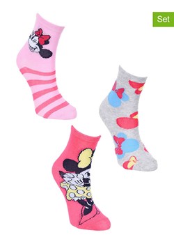Disney Minnie Mouse Skarpety (3 pary) &quot;Minnie&quot; ze wzorem ze sklepu Limango Polska w kategorii Skarpetki dziecięce - zdjęcie 183549286