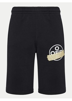 Off-White Szorty sportowe OMCI006G20FLE0041061 Czarny Regular Fit ze sklepu MODIVO w kategorii Spodenki męskie - zdjęcie 183550475
