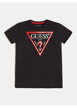 Guess T-Shirt L73I55 K8HM0 Czarny Regular Fit ze sklepu MODIVO w kategorii T-shirty chłopięce - zdjęcie 183550499