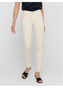ONLY Jeansy 15218655 Écru Skinny Fit ze sklepu MODIVO w kategorii Jeansy damskie - zdjęcie 183550538
