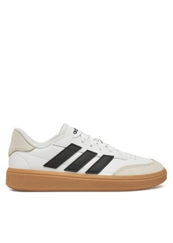 adidas Sneakersy Courtblock JH8563 Biały ze sklepu MODIVO w kategorii Buty sportowe dziecięce - zdjęcie 183551428