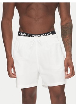 Emporio Armani Szorty kąpielowe EM000686 AF12329 U0002 Biały Regular Fit ze sklepu MODIVO w kategorii Kąpielówki - zdjęcie 183551467