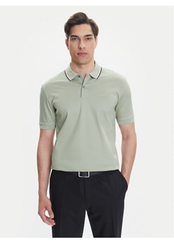 BOSS Polo Penrose 38 50469360 Zielony Slim Fit ze sklepu MODIVO w kategorii T-shirty męskie - zdjęcie 183551479